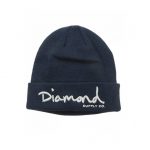 Diamond Supply Co. Men's Og Script Beanie, Navy