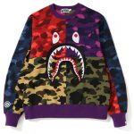Bape Mix Camo Shark Crazy Wide Sweat