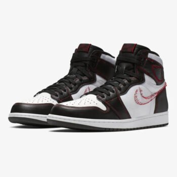 Air Jordan 1 Retro High Defiant White Black Gym Red