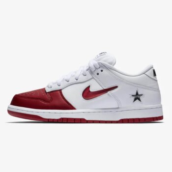 Nike SB Dunk Low Supreme Jewel Swoosh Red - Imagen 2