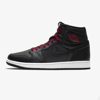 Air Jordan 1 Retro High Black Satin Gym Red - Imagen 2
