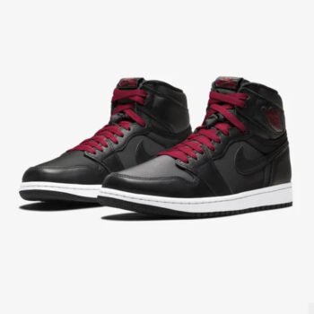 Air Jordan 1 Retro High Black Satin Gym Red