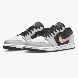 Air Jordan 1 Low Black Grey Pink