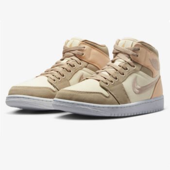 Air Jordan 1 Mid Canvas Khaki