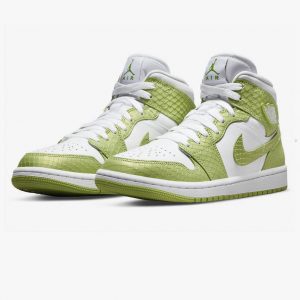 Air Jordan 1 Mid Green Python