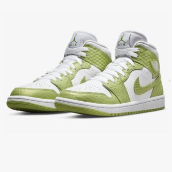 Air Jordan 1 Mid Green Python