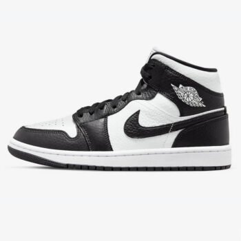 Air Jordan 1 Mid Split Black White - Imagen 2