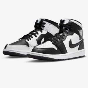 Air Jordan 1 Mid Split Black White