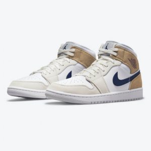 Air Jordan 1 Mid Tan Suede