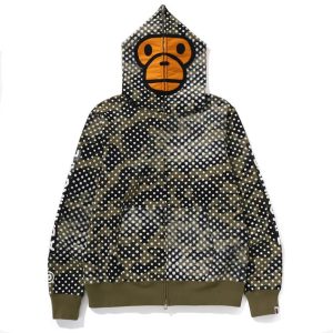 Bape Milo Face Full Zip Hoodie