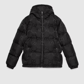 Gucci Jumbo GG canvas down jacket - Imagen 3