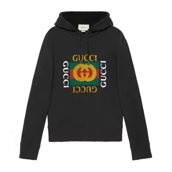 Gucci logo print hoodie