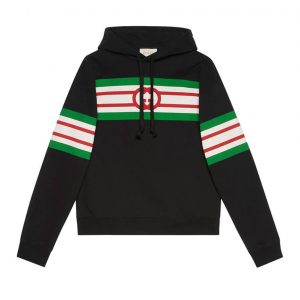 Gucci stripe-print hoodie