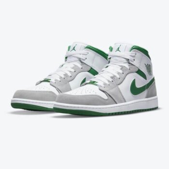 Air Jordan 1 Mid Grey Green