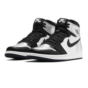 Womens Air Jordan 1 Retro High Silver Toe