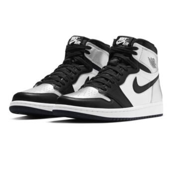 Womens Air Jordan 1 Retro High Silver Toe