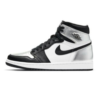 Womens Air Jordan 1 Retro High Silver Toe - Imagen 2