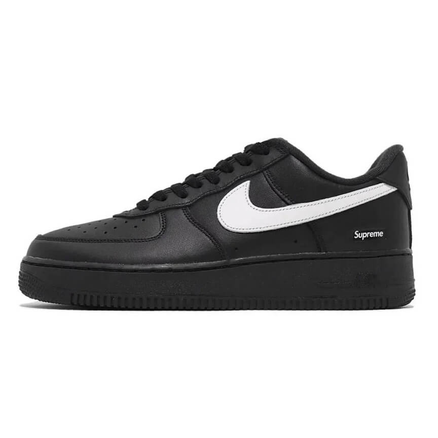 Nike-Air-Force-1-Low-Supreme-Black-White Nike Air Force 1 Low Supreme Black white - Imagen 1