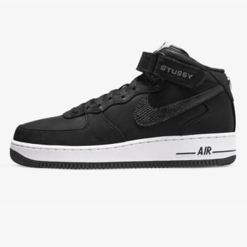 Nike Air Force 1 Mid Stussy Black - Imagen 2