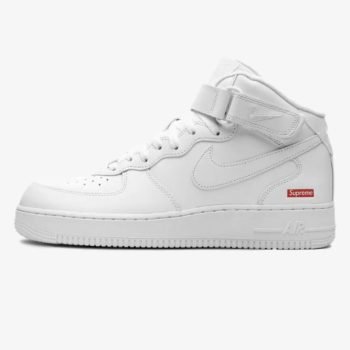 Nike Air Force 1 Mid Supreme White - Imagen 2