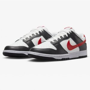 Nike Dunk Low Red Swoosh Panda