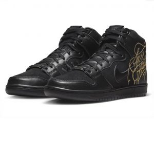 Nike SB Dunk High FAUST Black Gold