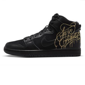 Nike SB Dunk High FAUST Black Gold - Imagen 2
