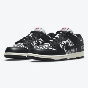 Nike SB Dunk Low Quartersnacks Zebra