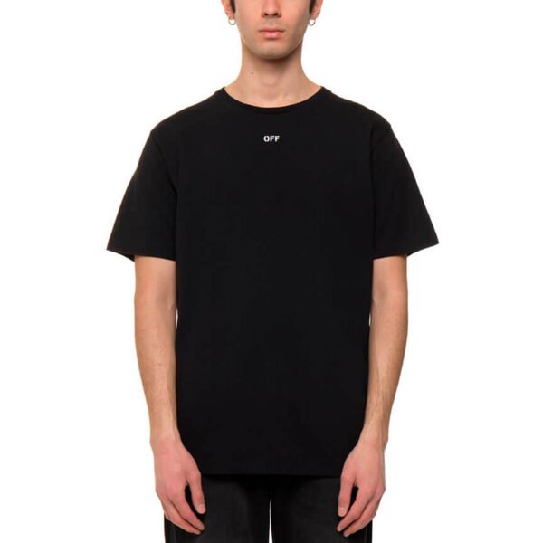 off white oversized diag skulls t shirt black multicolor 1