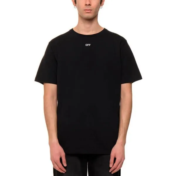 off white oversized diag skulls t shirt black multicolor 1