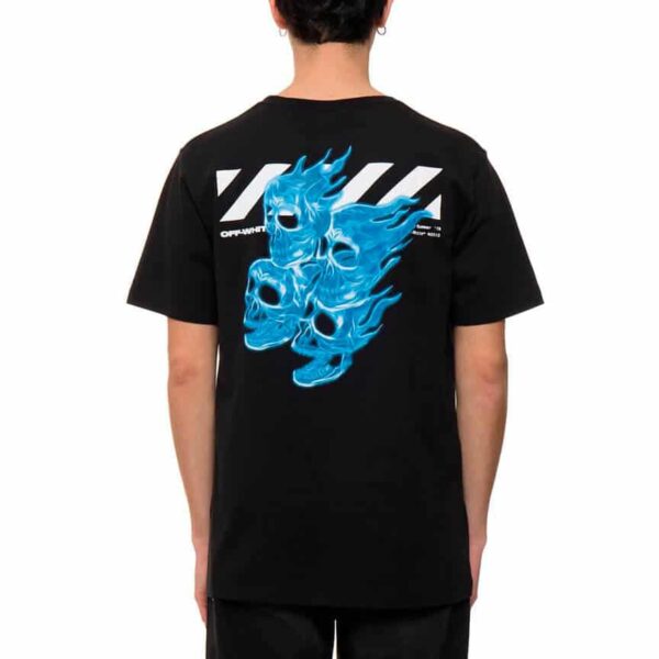 Exclusive Shop Perú 80 off white oversized diag skulls t shirt black multicolor 2