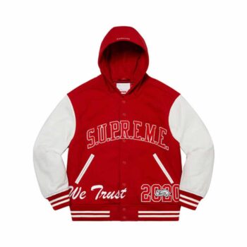 Supreme King Hooded Varsity Jacket - Imagen 3