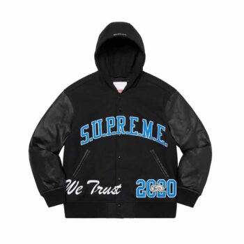 Supreme King Hooded Varsity Jacket - Imagen 2